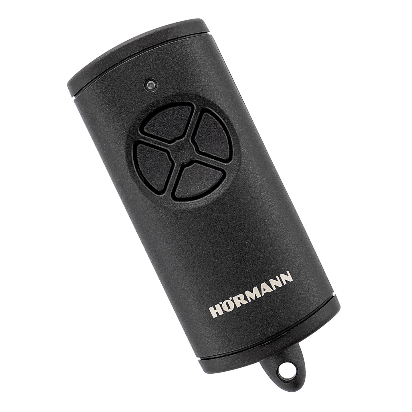 Hörmann Handsender HSE 4 BS (Frequenz 868 MHz, Hochglanz weiß,  Garagentorantrieb mit Chrom-Kappen, Batterien, Maße 28x70x14 mm, inkl.  Schlüsselring) 4511565 : : Baumarkt