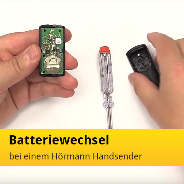 Hörmann Handsender Batterien wechseln