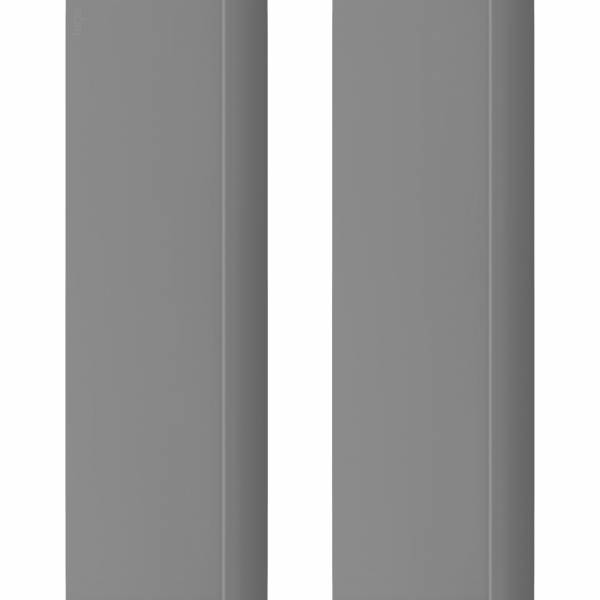 Hörmann Set Zargenverkleidung für Sektionaltore, Slategrain in RAL 9007 Graualuminium 55 mm