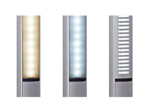 Licht für die Standsäule: LED-Module mit warmem Licht, neutralem Licht und mit Designblende
