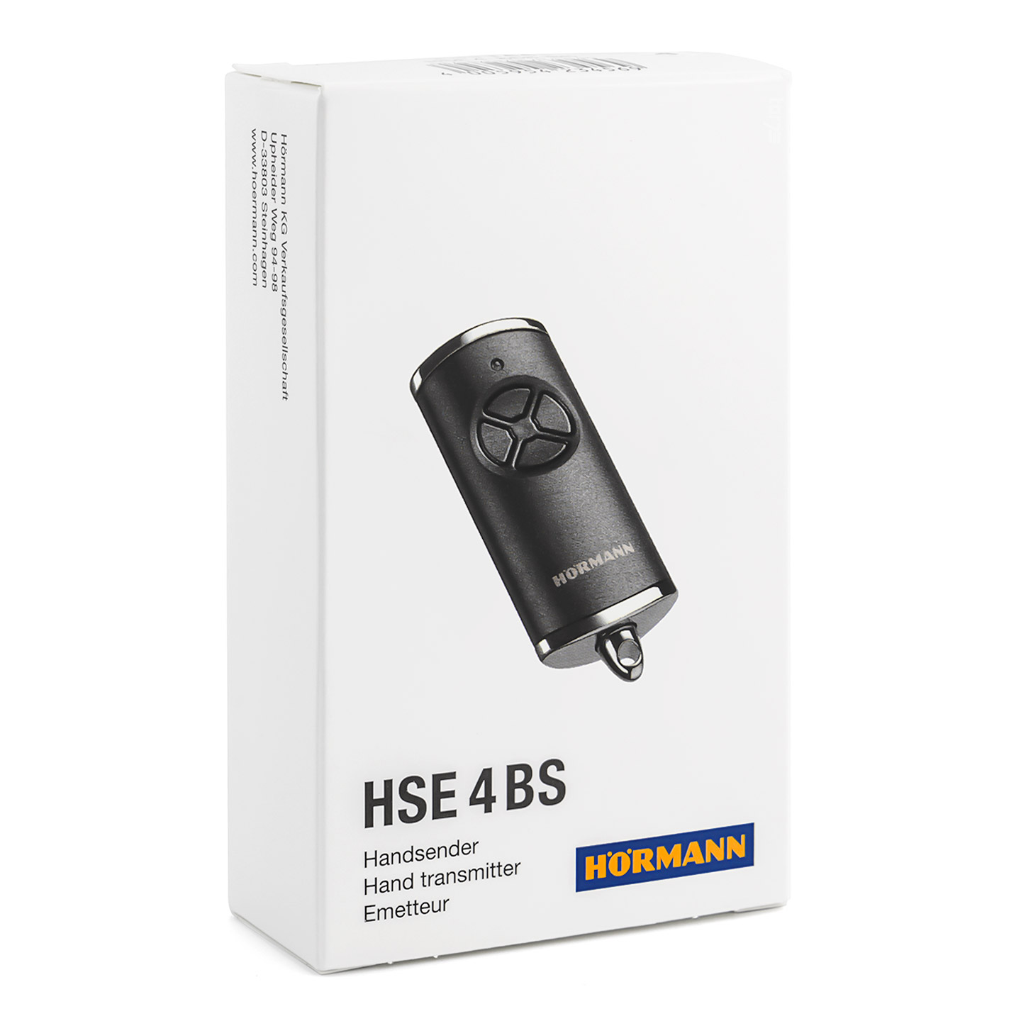 4 Tasten Schwarz BiSecur Technik Handsender HSE 4 BS für Torantriebe 